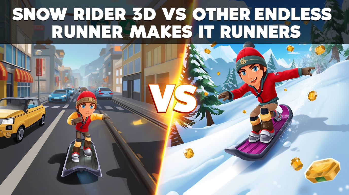 Snow Rider 3D vs Other Endless Runners – What Makes It Different