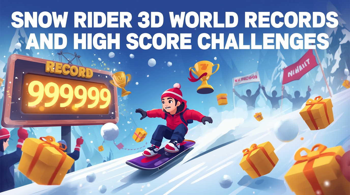 Snow Rider 3D World Records and High Score Challenges
