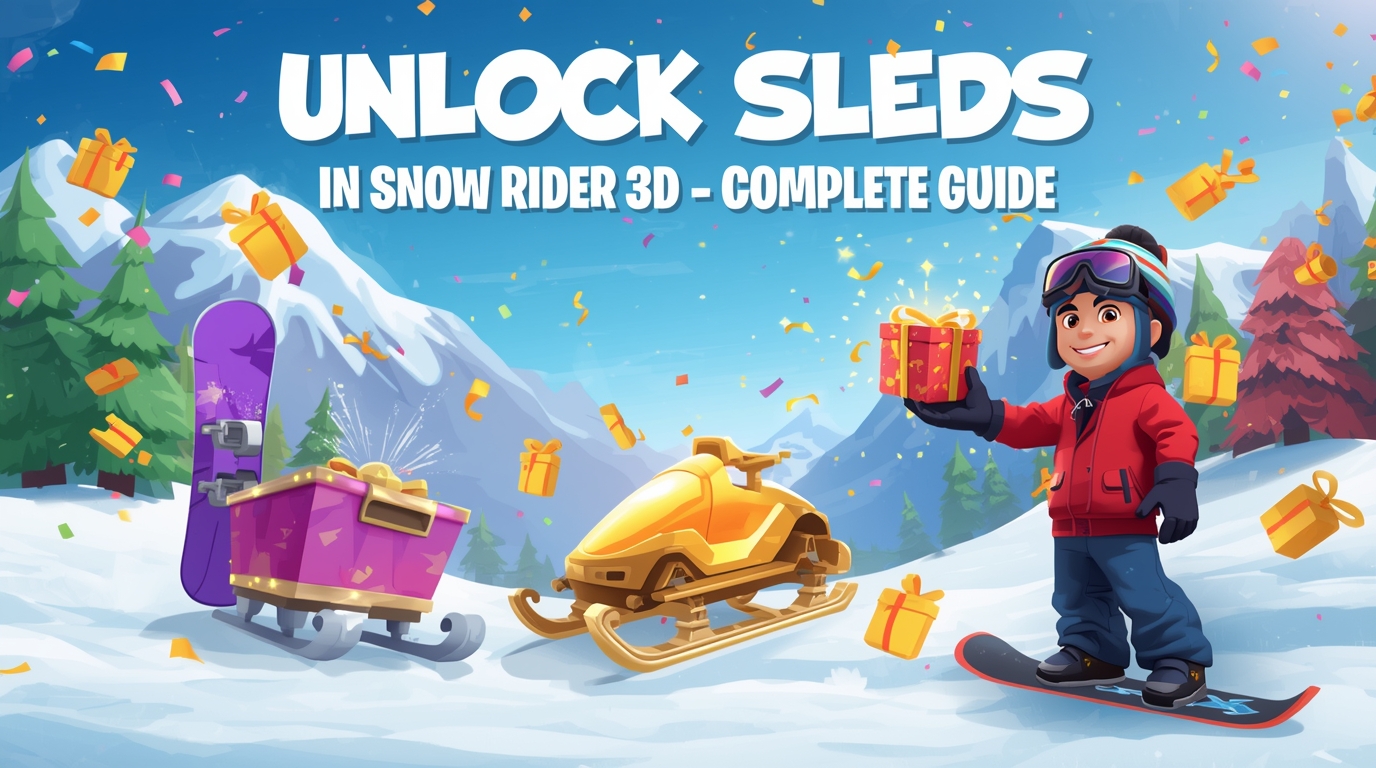Unlock Sleds in Snow Rider 3D – Complete Guide